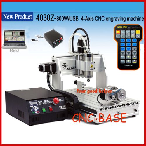 USB four 4 axis 3040 800W cnc router engraver engraving milling machine  handle