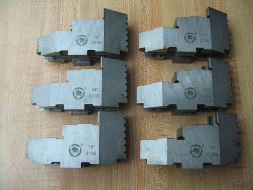 Bison hard top jaw set for 10&#034; six jaw chuck  (sgt 3860-250) for sale