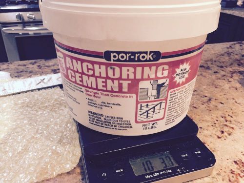 Por Rok anchoring cement 10 pound pail