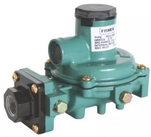 Fisher gas regulator /2nd stage 1/2&#034;x1/2&#034; r222-baf propane/natural gas 61wtk.4b for sale