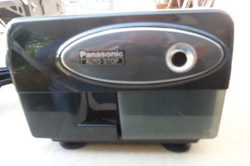 Black Panasonic Auto-Stop KP-310 Electric Pencil Sharpener  WORKS FANTASTIK!!