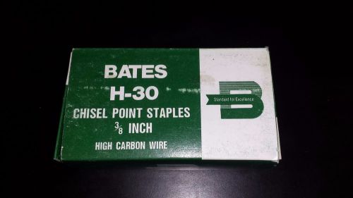 Bates H-30 Chisel Point Staples 3/8 inch High Carbon Wire 5000 Box