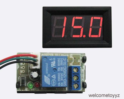 0.56” red LED digital voltage timing delay relay control panel meter