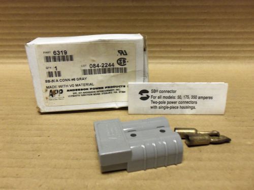 NEW ANDERSON SB CONNECTOR W/LUGS, 6319, SB-50A CONNECTION, GRAY