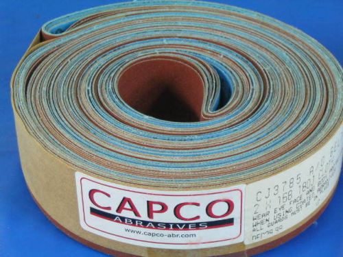 Capco (USA) Abrasive Cloth Belts 2&#034; x 168&#034; 10ea 180 Grit Sanding NOS 10pk
