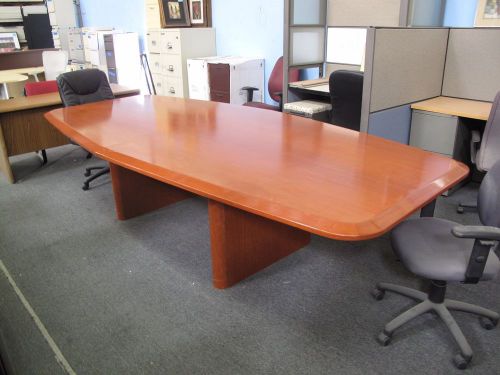 10.5 ft Wood Conference Table