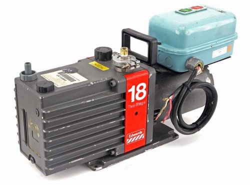 Boc edwards e2m18 two-stage rotary vane vacuum pump 3/4hp 1725/1425rpm e2m-18 for sale