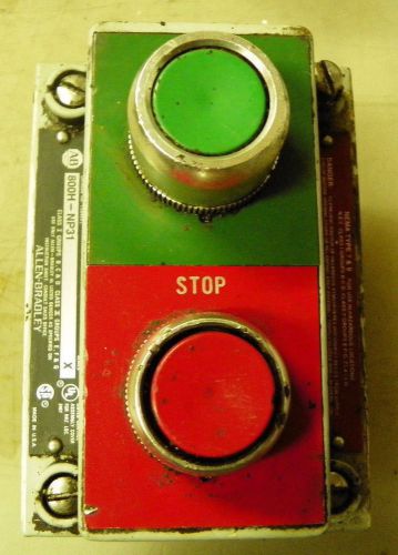 Allen Bradley 800H-NP31 Start Stop Switch AB Cover with switches