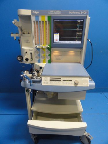 2005 DRAGER NARKOMED 6400 (6000 SERIES) ANAESTHEIS SYSTEM W/ HOSES