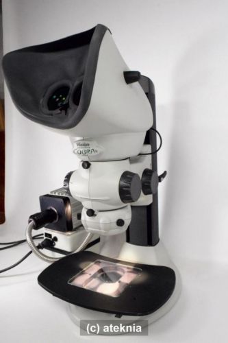 Vision engineering cobra stereo zoom microscope w/ fiber illuminator &amp; x-y table for sale