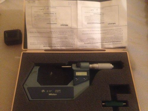 Mitutoyo Digimatic Outside Micrometer  2-3&#034; .0005&#034;/0.001mm