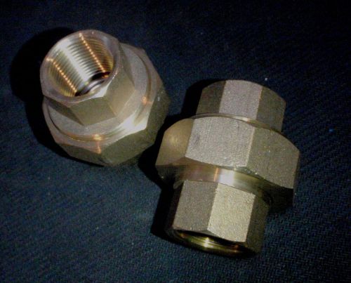 BRASS 1/2&#034; NPT PIPE UNION SPLIT COUPLING # BR