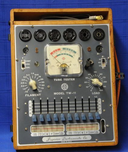 Superior sico tw-11 tube tester must see &amp; fix up parts for sale