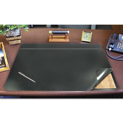 Artistic Hide-Away PVC Desk Pad, 31 x 20, Black, EA - AOP48043S