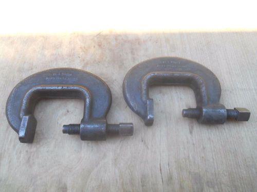 JH Williams Vulcan No. 3 Heavy Service C Clamp 3 1/4&#034; Opening ,1  pair