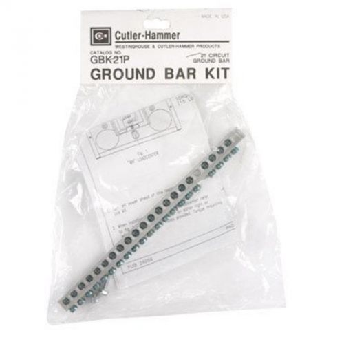 Kt bar grd 21term 8.14in al/cu cutler-hammer plastic flexible fittings gbk21p for sale