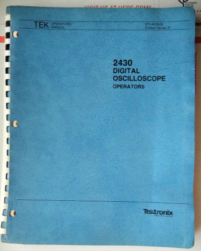 Tektronix 2430A Operators Manual