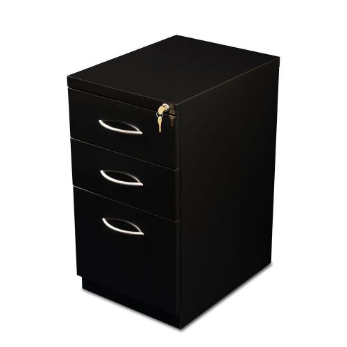Hirsh 3- drawer mobile pedestal file, black for sale