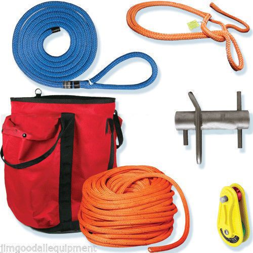 Tree Workers Big Rig Kit,200&#039; Stable Braid 3/4&#034;,3/4&#034; Loopie Sling, XL Rope Bag