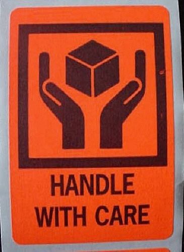 HANDLE WITH CARE - Shipping Labels - 500ct Roll