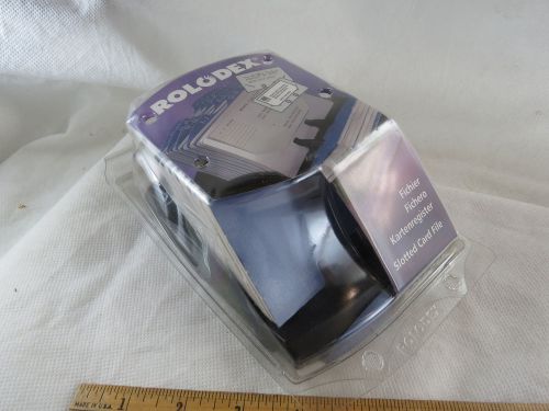 Rolodex Slotted Card File - with 100 cards,  Open Design, Model 15355