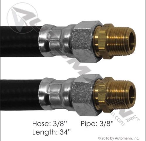 Air hose assembly 3/8&#034; 3/8&#034; swivels-34&#034; l automann 177.73634 for sale