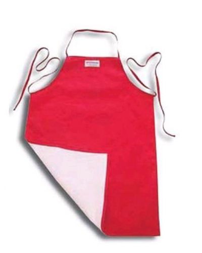 Tucker safety 50360 poly-cotton 36&#034; apron with vaporguard barrier red for sale