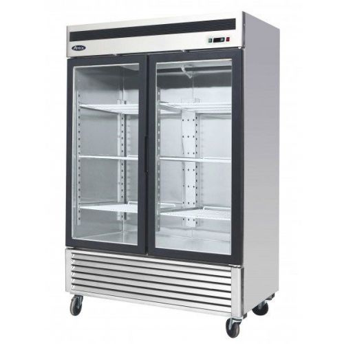 Atosa usa mcf8703 series 55-inch glass two door merchandiser upright freezer for sale