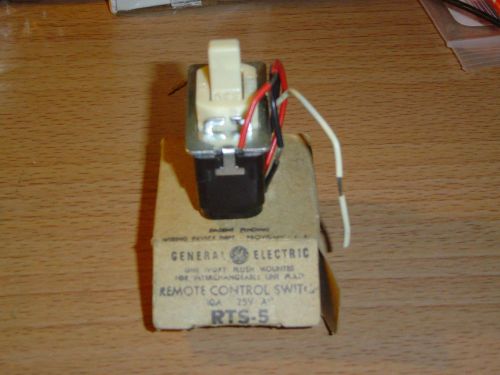 GENERAL ELECTRIC RTS-5 REMOTE CONTROL IVORY SWITCH 10A 25V AC NOS