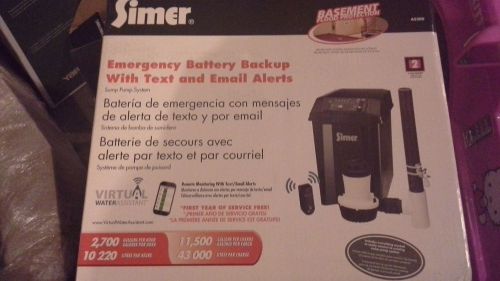Simer emergency battery backup with text and email alerts