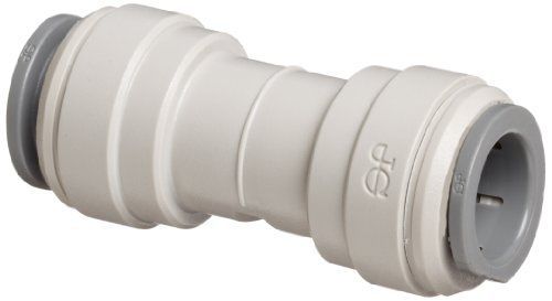 John Guest Acetal Copolymer Tube Fitting, Union Straight Connector, 3/8&#034; Tube OD