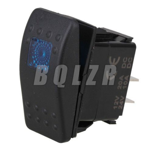 BQLZR Rocker Switch SPST ON-OFF Black