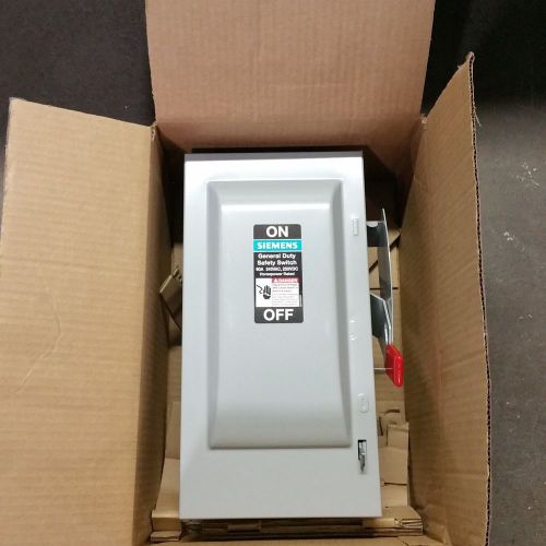 Siemens gf322n fusible general duty switch box for sale