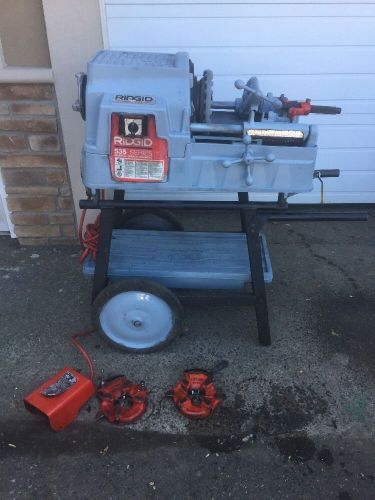 Ridgid 535 With Rolling Stand **Latest Model** 2 811 Die Heads 1/2&#034;-2&#034; #3