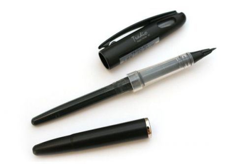 2 x Pentel Tradio Stylo TRJ50-AO Fountain Pen Calligraphy Arts, Black Ink