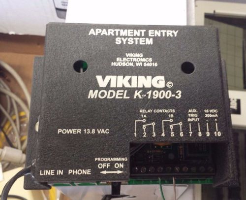 Viking electronics 150 number apartment dialer k-1900-3 with power supply for sale