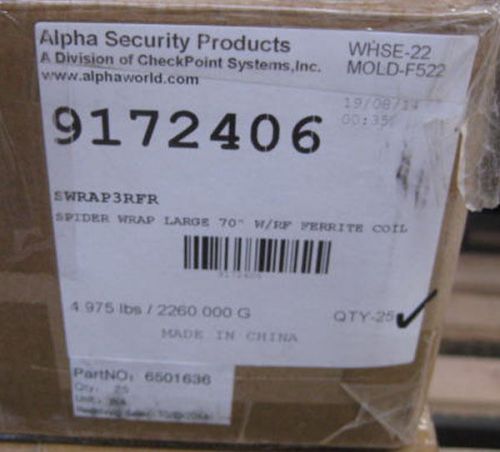 Alpha 1 Alarm Spider Wrap SWRAP3RFR lot of 75 bulk buy