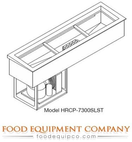 Wells hrcp-7300slst slope top slim line hot/cold drop in unit 3-pan size... for sale