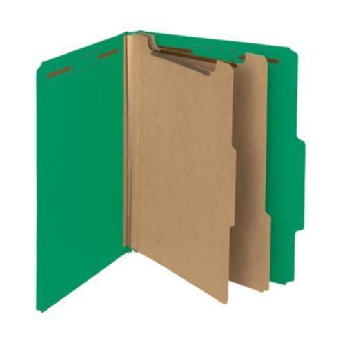 Smead 14057 100 Percent Recycled Classification Folder Green