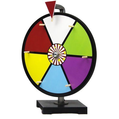 NEW 12 Inch Color Dry Erase Prize Wheel with Stand By Midway Monsters SHIPS FREE