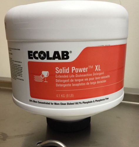 New &amp; Fresh! Ecolab # 6100185 Solid Power XL Machine Dishwashing Detergent