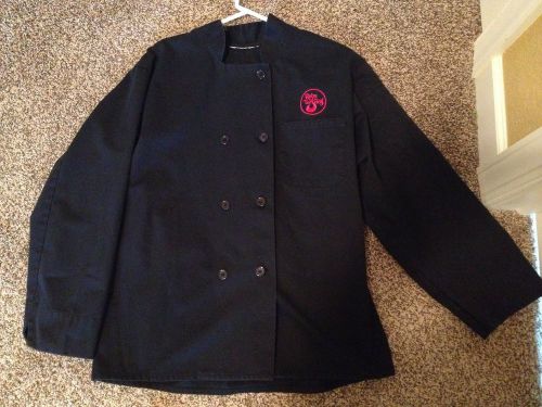 Two Black Ruby Tuesday Restaurant Chef Coats Jacket Size L - Great Deal!