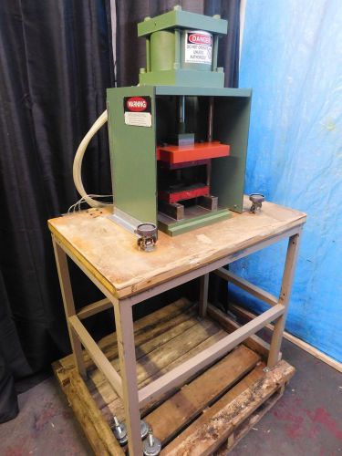 Press 2 ton danly pneumatic /air press w/palm controls,bench mounted,excellent ! for sale