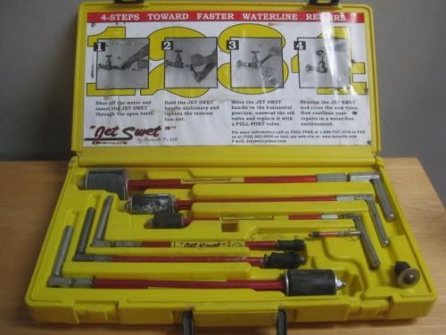 7 PIECE JET SWET PLUMBERS SOLDER TOOL KIT WITH CASE AS IS USED HAS WEAR SEE PICS