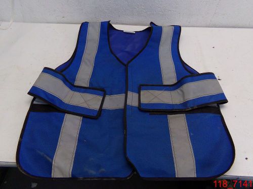 Scaff&#039;s Enterprise Blue Visibility Safety Vest  Size L