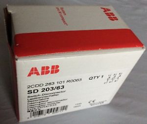 New abb sd203/63 switch disconnector, 3p, 63a, 440vac, 2cdd 283 101 r0063 for sale