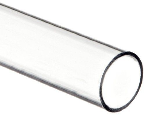 Small parts polycarbonate tubing, 1 3/4&#034; id x 2&#034; od x 1/8&#034; wall, clear color 36&#034; for sale