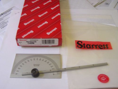 STARRETT C493B PROTRACTOR WITH DEPTH GAGE NEW    FREE SHIPPING!