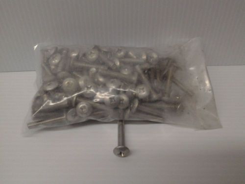 100 count 1/4 20 x 1 3/8 special  large head phillips truss bolt screw steel for sale