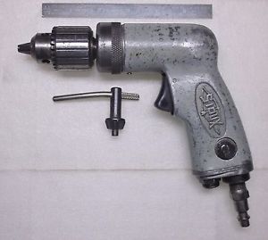 Sioux Pneumatic 3/8&#034; Drill 5000 RPM with Jacobs 41BA Chuck with Chuck Key